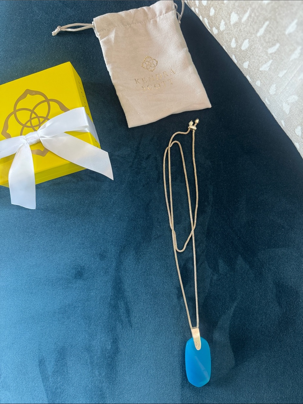 Kendra Scott Blue Pendant Drop Necklace - Women Jewelry